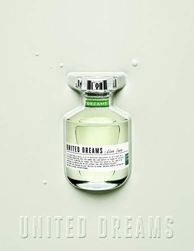 United Colors of Benetton Dreams Live Free Eau De Toilette Spray For Women, 80 Ml