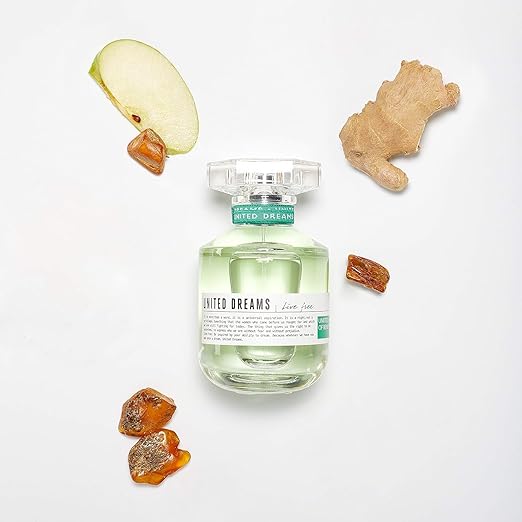 United Colors of Benetton Dreams Live Free Eau De Toilette Spray For Women, 80 Ml